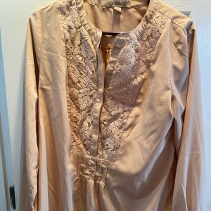 Blush pink blouse Medium